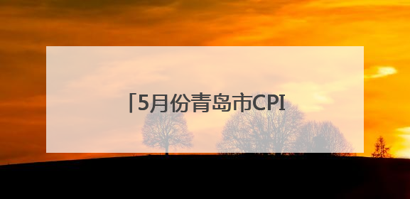 5月份青岛市CPI同比上涨0.3%